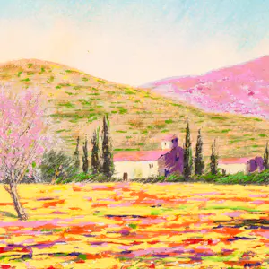 Mario Soave - Bloemenveld in de Lente kopen? Bied vanaf 40!