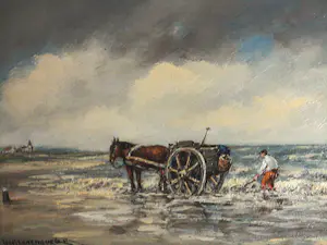 Hendrik Cornelis Kranenburg - Olieverf - De Strandjutter kopen? Bied vanaf 100!