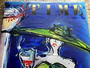 Geoffrey Wijn - Geoffry Wine - modern schilderij " NIGHT TIME " kopen? Bied vanaf 120!