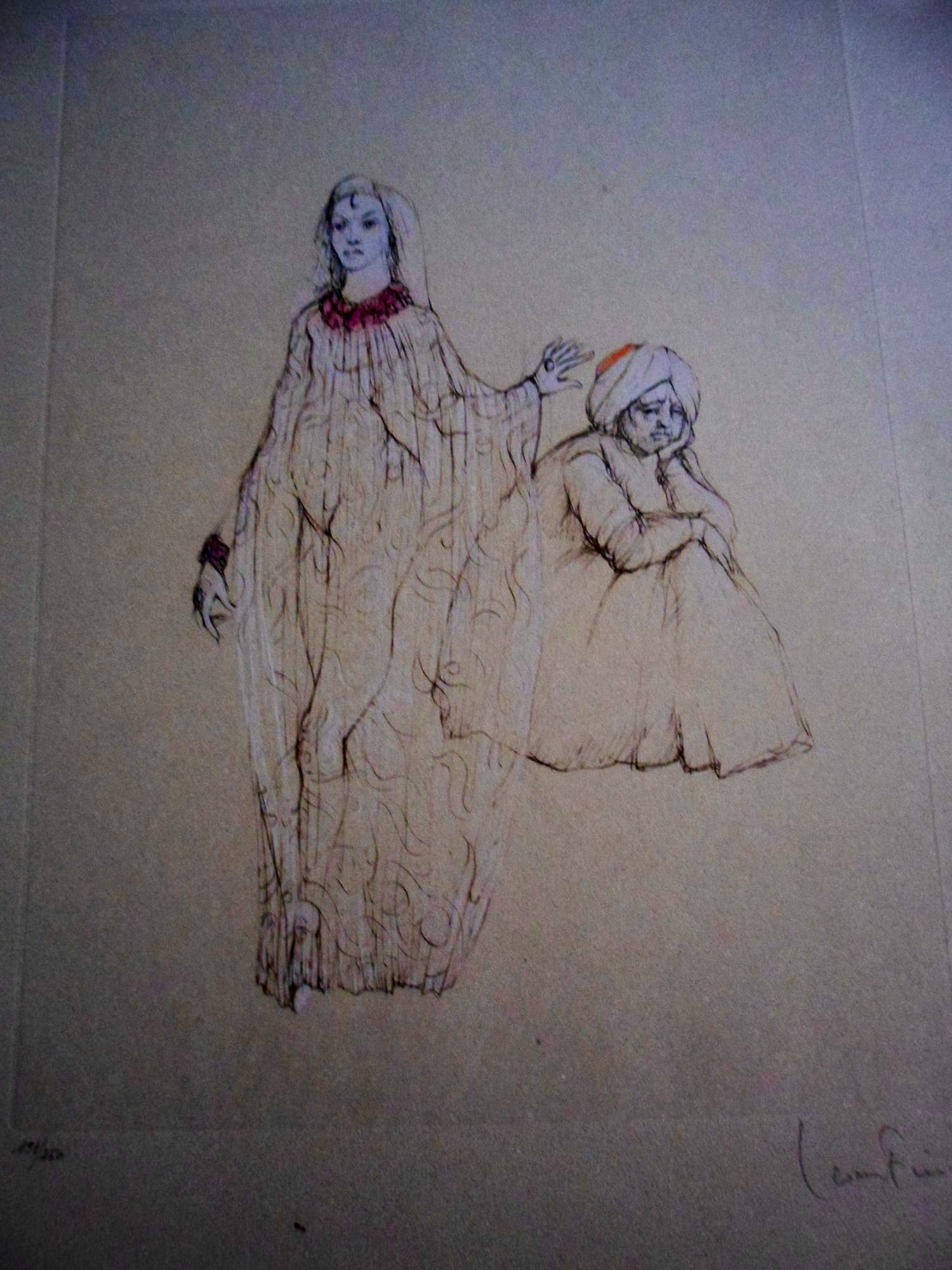 Leonor Fini - Originele ets "Twee vrouwen" kopen? Bied vanaf 50!