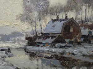 Gerard Delfgaauw - Winterlandschap kopen? Bied vanaf 500!