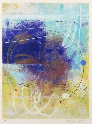 Piotr Konkel - Zeefdruk, Eyes - Ingelijst kopen? Bied vanaf 1!