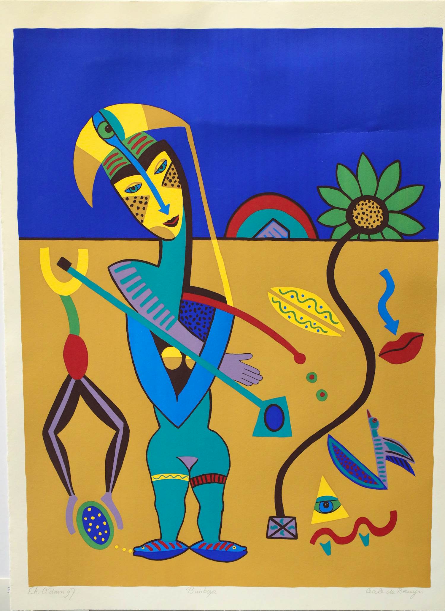 Cecile de Bruijn - Orginele Épreuve d'Artiste / Kunstwerk Bimboa / 1997 kopen? Bied vanaf 50!