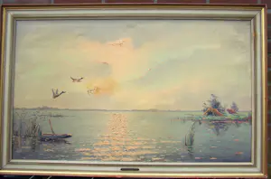 Hans Lenteman - Plasgezicht met eenden kopen? Bied vanaf 50!