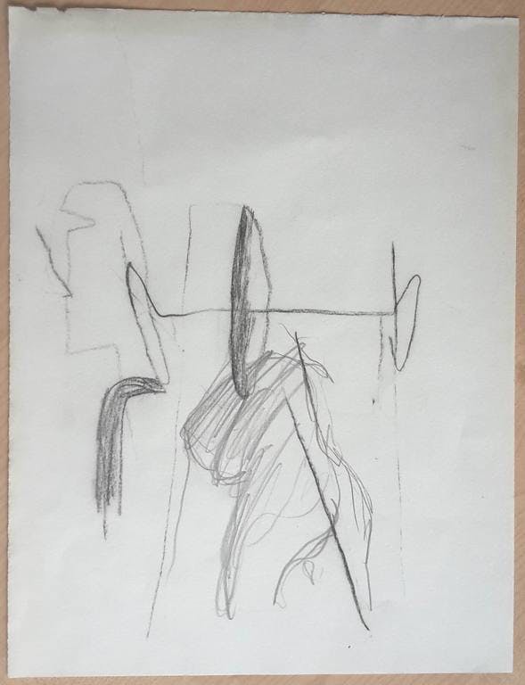 Theo Kuijpers - Theo Kuijpers, potloodtekening, zonder titel, 1987, gesigneerd kopen? Bied vanaf 1!
