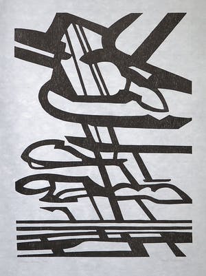 Paul Overhaus - Houtsnede op Japans papier, 2 kopen? Bied vanaf 1!