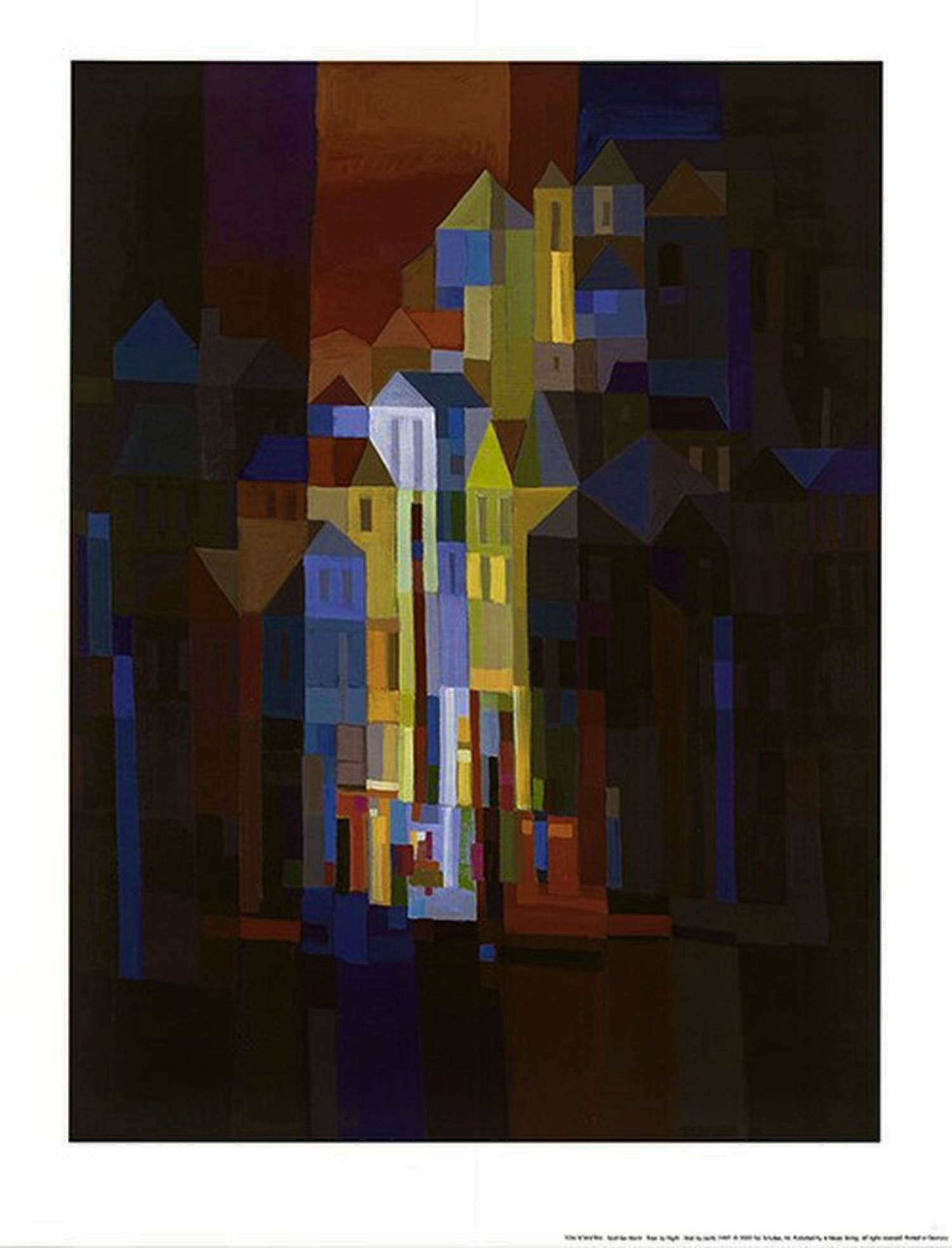 Ton Schulten - Kleurenoffset STAD bij NACHT kopen? Bied vanaf 55!