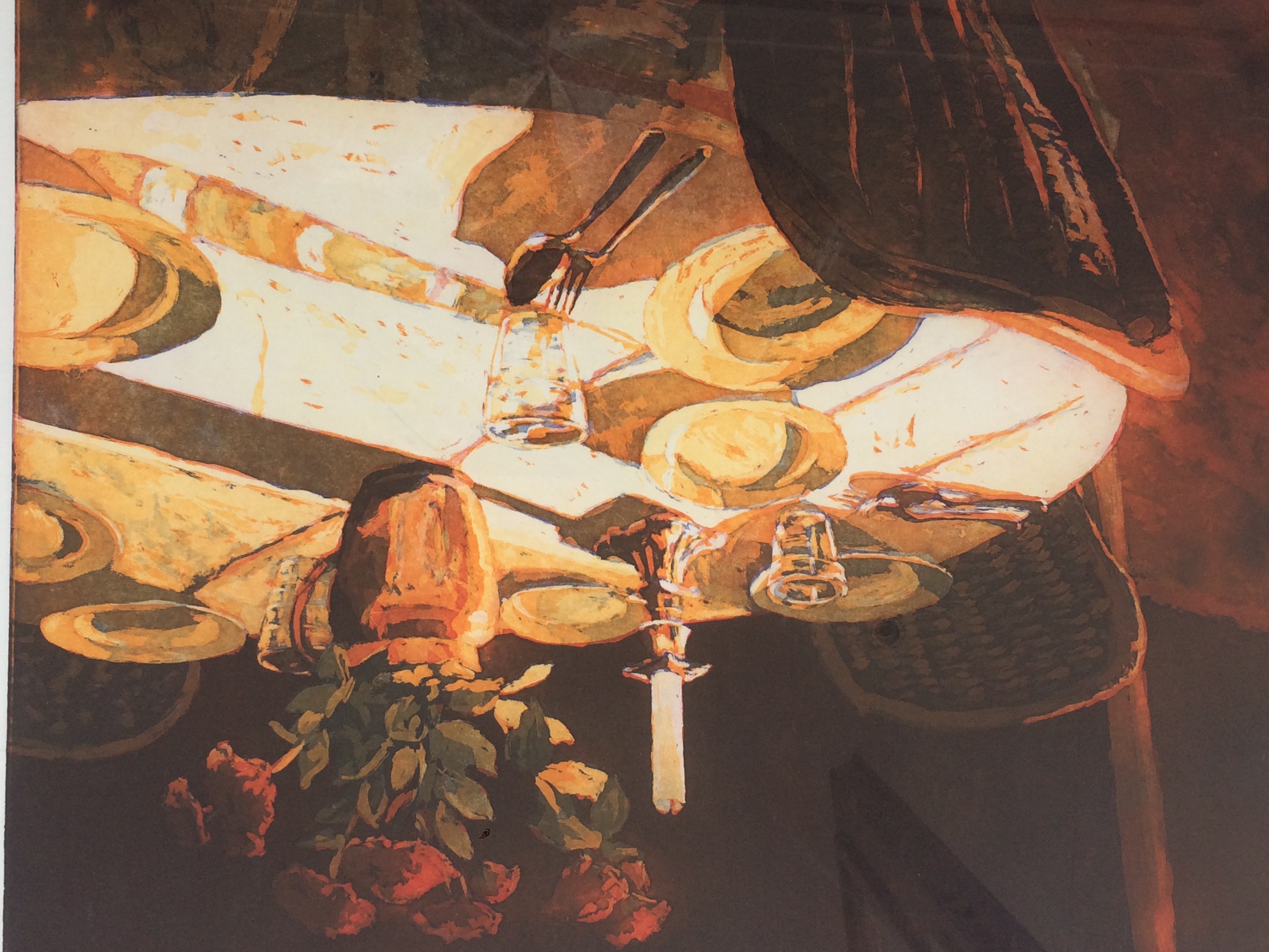 Marcel Schellekens - Stilleven met gedekte tafel verkocht voor € 165!