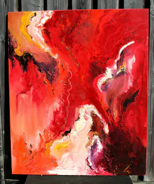 Lucienne van Eeden - olieverf op doek: onderweg kopen? Bied vanaf 375!