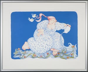 Ada Breedveld - Litho, De Watervrouw - Ingelijst kopen? Bied vanaf 40!