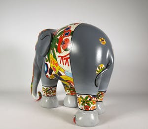 Corneille - Acryl op polyester, Elephant Parade kopen? Bied vanaf 500!