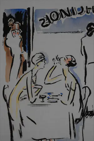 Kees van Dongen - Pochoir - De lunch kopen? Bied vanaf 400!