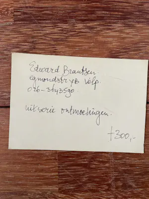 Edward Brantsen - uit serie Ontmoetingen kopen? Bied vanaf 50!