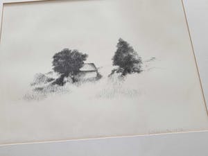 Metten Koornstra - landschap met boerderij kopen? Bied vanaf 20!
