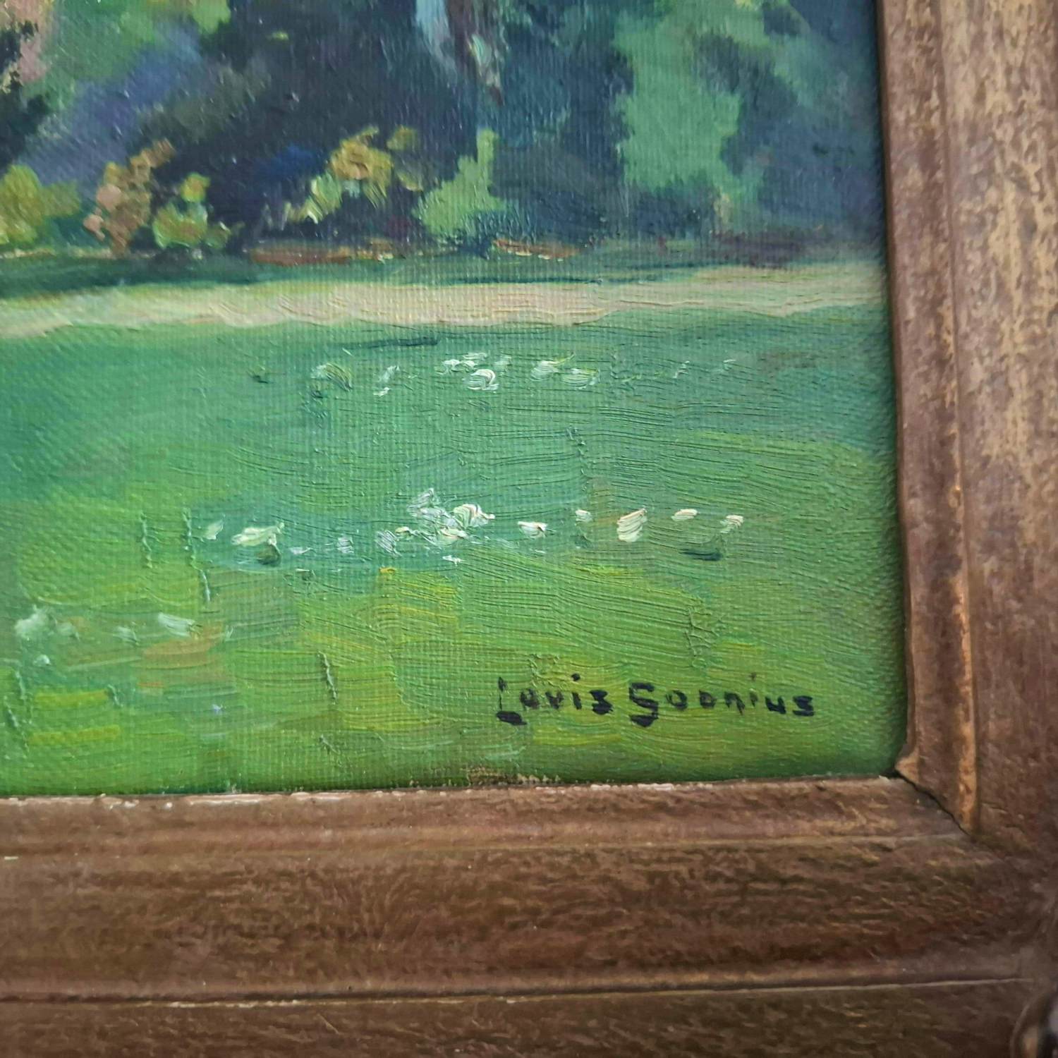 Louis Soonius - Parklandschap met kerk kopen? Bied vanaf 275!