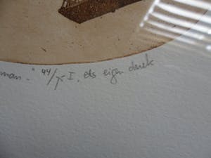 Leentje Linders - Ets. Titel, "De Tweedekker" ( Tasman ). kopen? Bied vanaf 20!