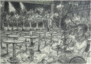 Jep van de Ven - Potlood, Krips-Grips - Ingelijst kopen? Bied vanaf 1!