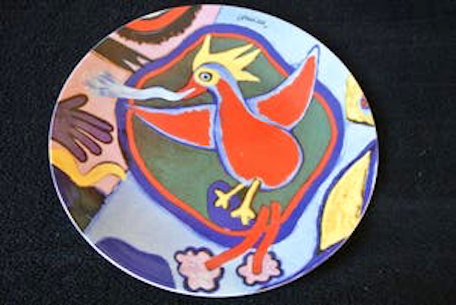 Corneille - Vuurvogel- Het originele keramische bord kopen? Bied vanaf 40!