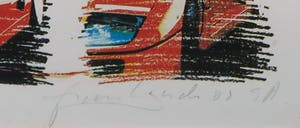 Frank Gude - Litho, EnzoFerrari90 - Ingelijst kopen? Bied vanaf 1!