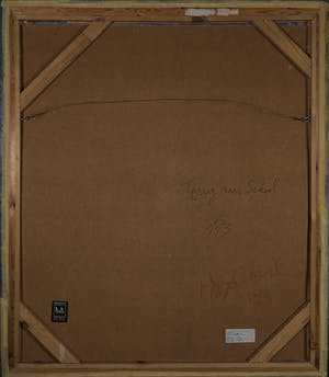 Jan Bollaert - Gemengde techniek op board, Terug naar school - Ingelijst (Zeer Groot) kopen? Bied vanaf 1!