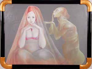 Leonor Fini - VROUW MET GEEST verkocht voor € 125!