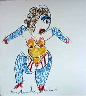 Anton Heyboer - Danseres . verkocht voor € 275!