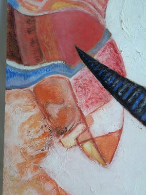 Peter Salentijn - Olieverf op board, ‘Bok’ – 61 x 61 cm kopen? Bied vanaf 1!