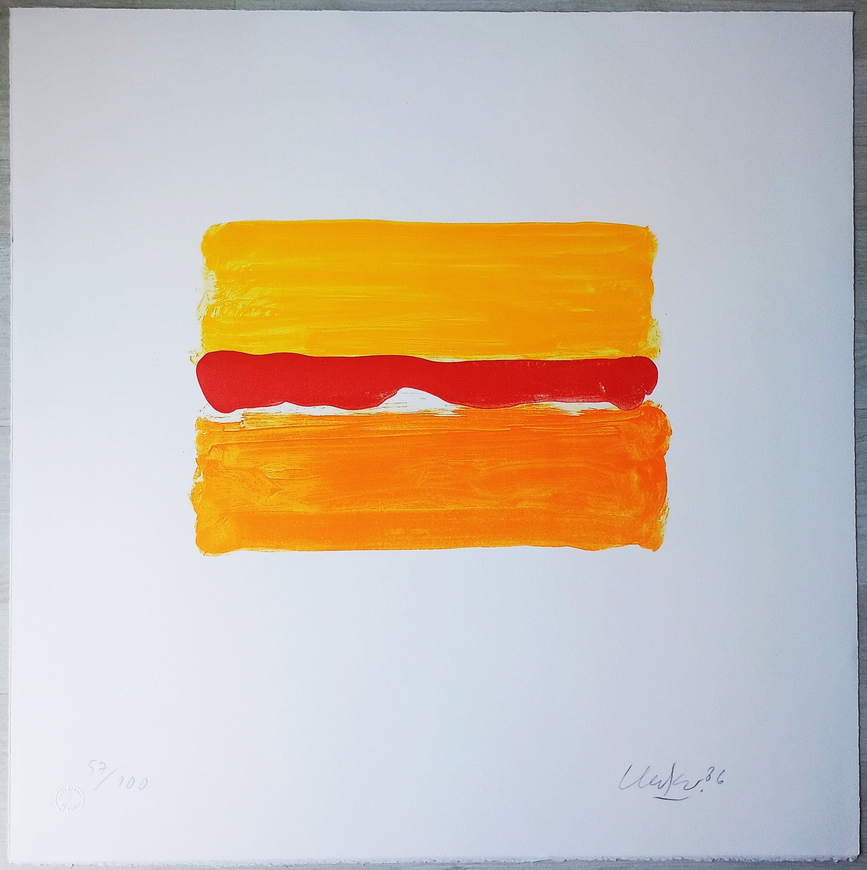 Günther Uecker - "Wüstenlicht" - Lithographie - Auflage von 100 - handsigniert kaufen? Bieten Sie von 1000!