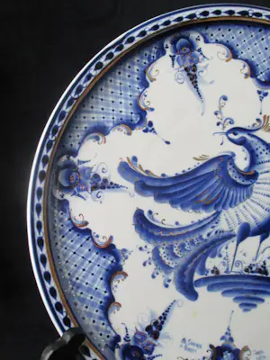 Niet of onleesbaar gesigneerd - Russische wandbord - Gzhel kopen? Bied vanaf 10!