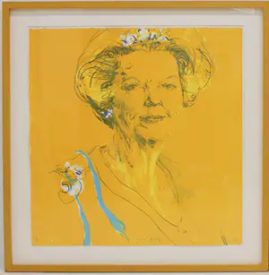 Buy Sam Drukker - Ingelijste zeefdruk: Beatrix - 1995? Bid from 150!