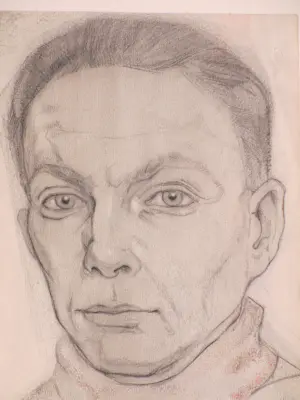 Harmen Meurs - Zelfportret - Tekening kopen? Bied vanaf 125!