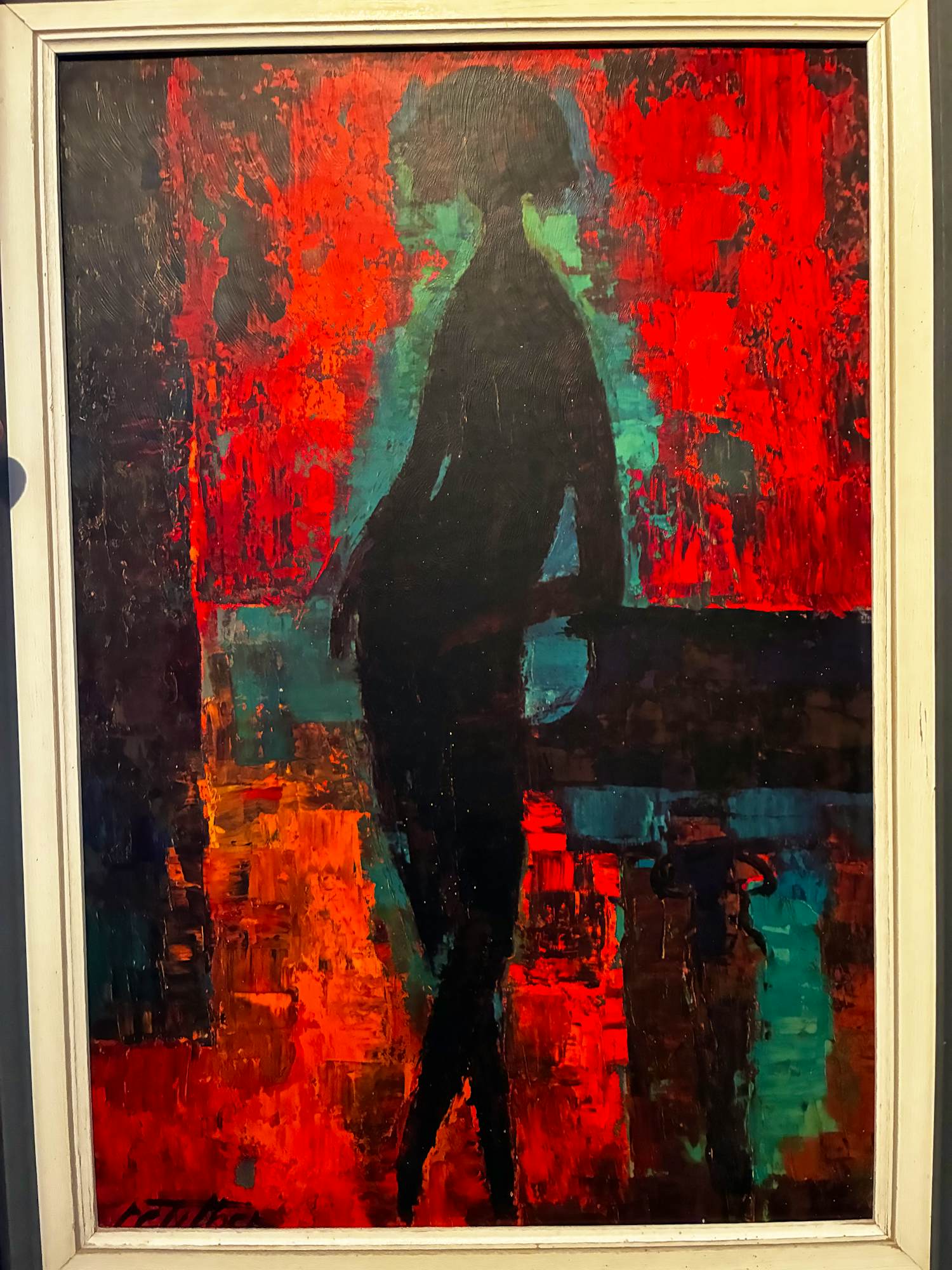 Wolf Reuther - Wolf Reuther – Vrouw bij piano – expressionistische kunstdruk – ingelijst kopen? Bied vanaf 40!