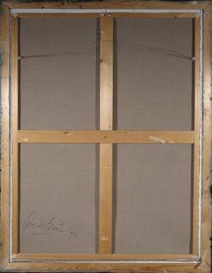 Wim de Bruin - Acryl op doek, Ritme in groen - Ingelijst (Groot) kopen? Bied vanaf 1!