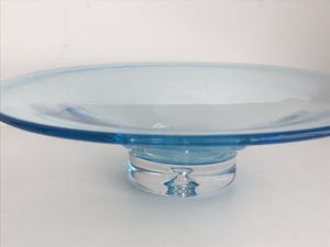 Krosno - Blauw glazen Krosno schaal voor ING kopen? Bied vanaf 35!