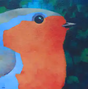 Willem Visser - De roodborst verkocht voor € 89!