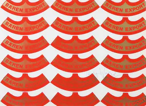 Andy Warhol - Gesigneerde offset, Bären Export - Ingelijst (inclusief catalogus!) kopen? Bied vanaf 1!