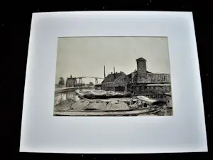 Niet of onleesbaar gesigneerd - Grote omstreeks 1920 gemaakte Houtskooltekening - Amsterdam "het Realen eiland" kopen? Bied vanaf 1!