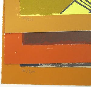Corneille - Portfolio “Soleil cou coupé”: 3 grote met potlood gesigneerde zeefdrukken kopen? Bied vanaf 375!