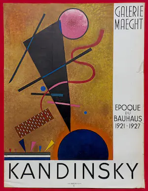 Wassily Kandinsky - Epoque du Bauhaus 1921-1927, lithografisch affiche kopen? Bied vanaf 95!