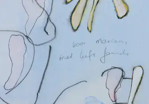 Janneke van Loon - Tekening (Mixed Media), IJsdanseres - Ingelijst kopen? Bied vanaf 1!