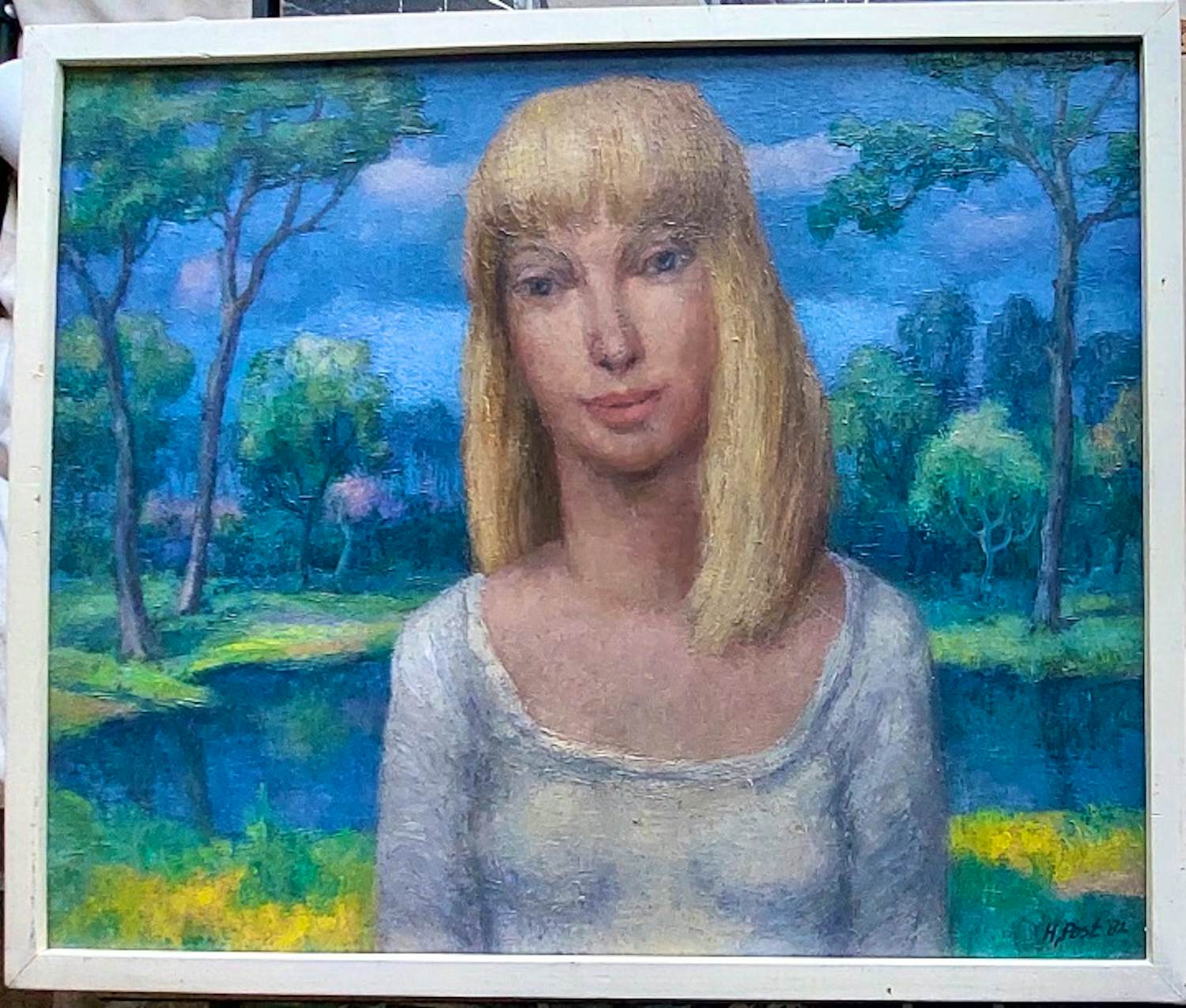 Harmen Klaas Post - Meisje in idyllisch landschap kopen? Bied vanaf 175!