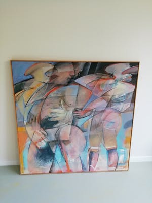 Frits van Eeden - Figuren omkijkend kopen? Bied vanaf 300!