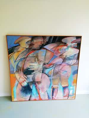Frits van Eeden - Figuren omkijkend verkocht voor € 300!