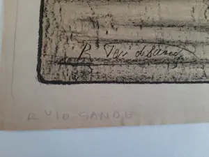 René Van de Sande - Litho, zonder titel kopen? Bied vanaf 20!