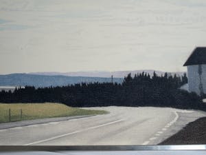 Inge Krassenburg - Tekening, “Landschap” – gesigneerd en ingelijst (Groot) kopen? Bied vanaf 1!