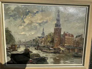 AcheterJan Korthals - groots Amsterdams stadsgezicht? Enchérissez de 1950!