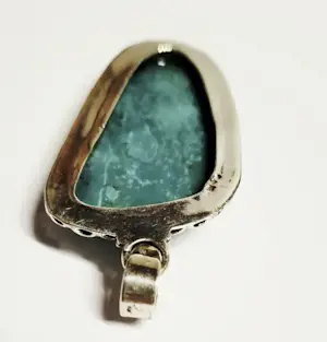 Nieuwe zilveren hanger met topaas turquoise . kopen? Bied vanaf 60!