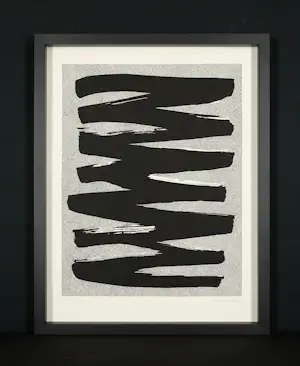 Jan Schoonhoven - Prachtig zeefdruk, gesigneerd en genummerd & fraai ingelijst kopen? Bied vanaf 1190!