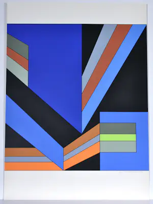 Guy Vandenbranden - Abstracte compositie - gesigneerde zeefdruk kopen? Bied vanaf 250!