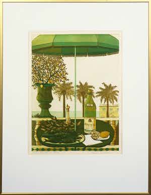 Laetitia de Haas - Kleurenets, Santa Margherita - Ingelijst verkocht voor € 30!